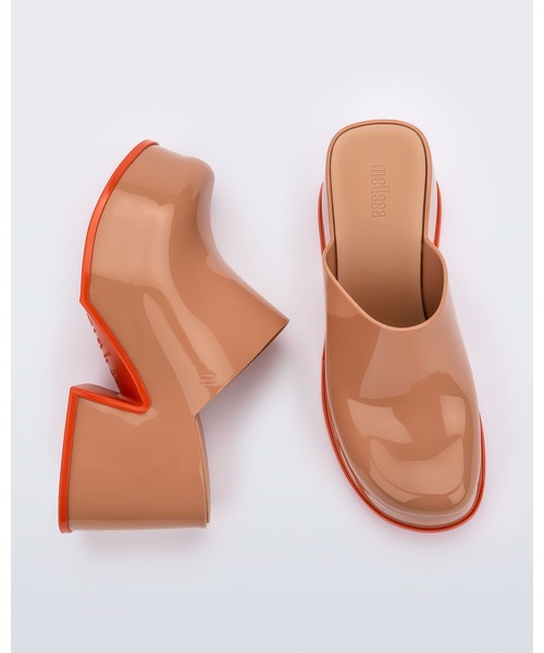 「melissa」 ヒールサンダル 35-36 ブラウン レディース_画像7