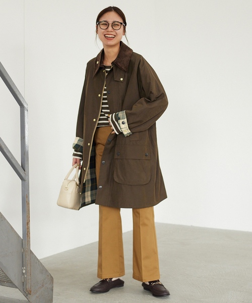 Barbour（バブアー） ジャケット 38 カーキ レディース : ZOZOTOWN 