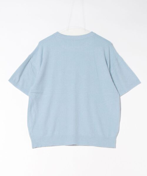 た*こ様 【完売／終売】Duffy gelato pique 半袖・ブルー プル gelato pique（ジェラートピケ） 半袖ニット FREE ブルー レディース