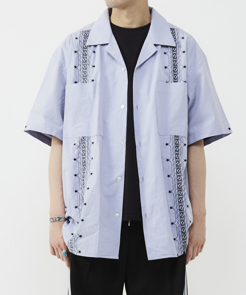 「CONVERSE TOKYO」 半袖シャツ FREE サックスブルー レディース_画像8