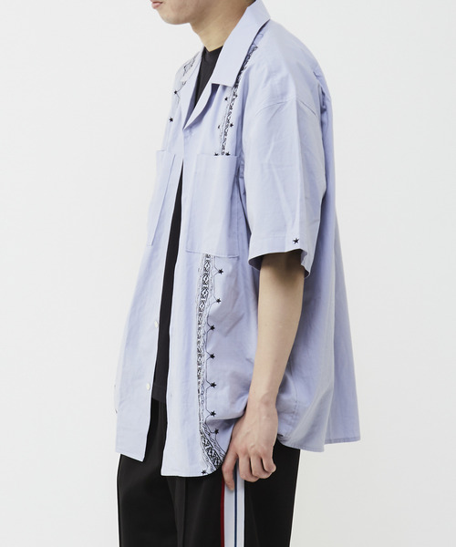 「CONVERSE TOKYO」 半袖シャツ FREE サックスブルー レディース_画像9