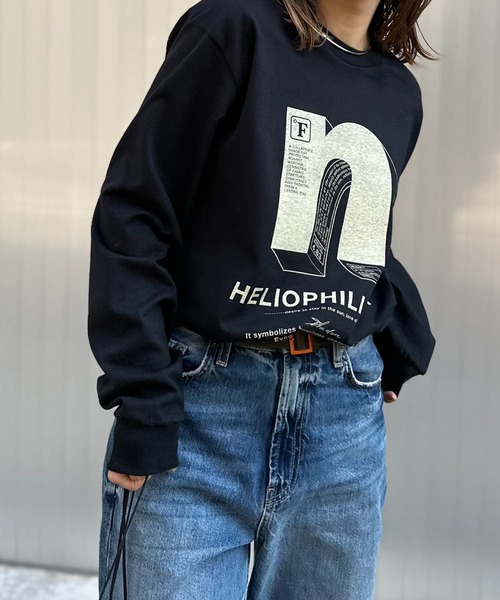 「mi via loca」 「GILDAN」長袖カットソー X-LARGE ブラック レディース_画像7