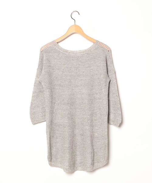 「SONIA RYKIEL」 7分袖ニット 38 グレー レディース_画像2