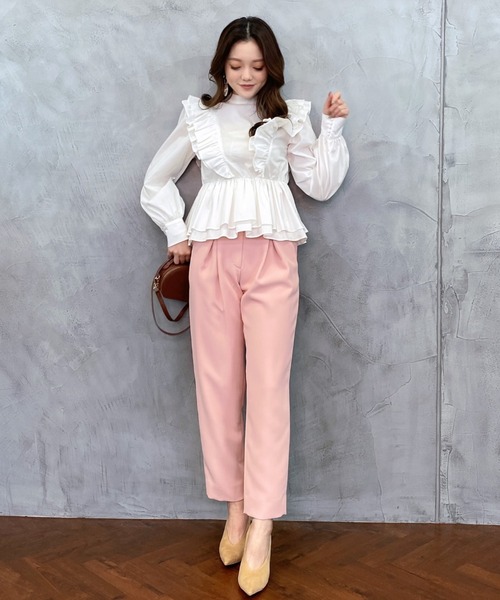 「EIMY ISTOIRE」 パンツ S アイボリー レディース_画像8