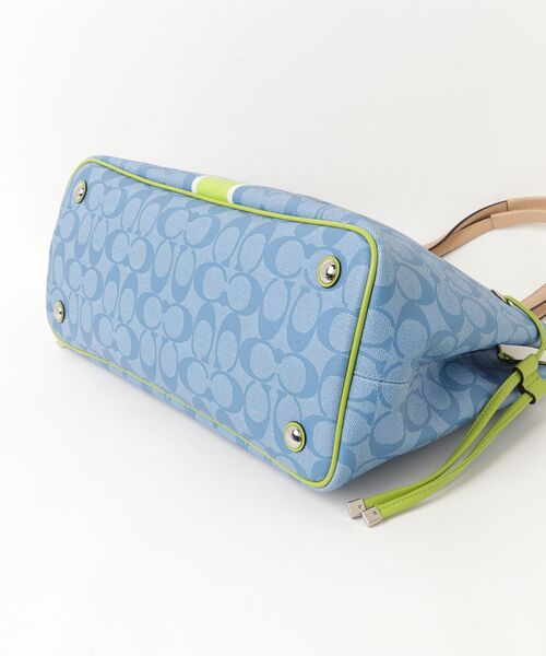 COACH（コーチ） シグネチャー柄 トートバッグ - ブルー レディース