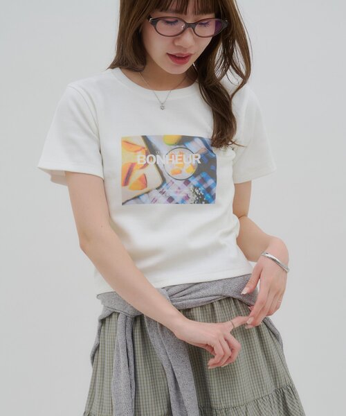 アイマイミーとなります Discoat（ディスコート） tシャツ 「umm.」リブグラフィックアソートT