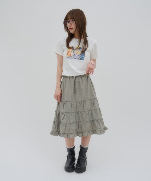 アイマイミーとなります Discoat（ディスコート） tシャツ 「umm.」リブグラフィックアソートT