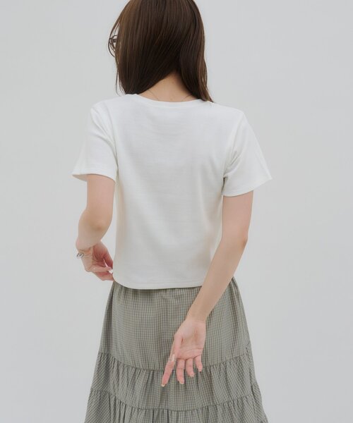 Discoat（ディスコート） tシャツ 「umm.」リブグラフィックアソートT
