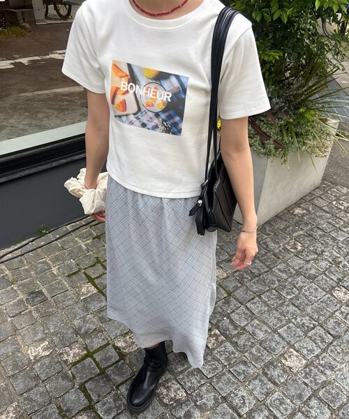 Discoat（ディスコート） tシャツ 「umm.」リブグラフィックアソートT
