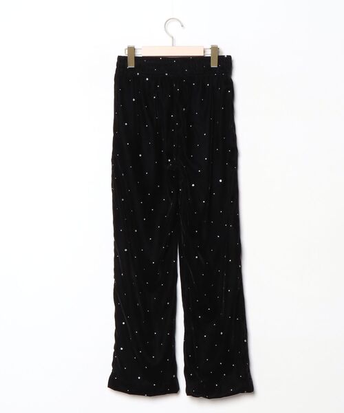 「Couture d'adam」 Glitter Velvet イージーパンツ FREE ブラック レディース_画像2