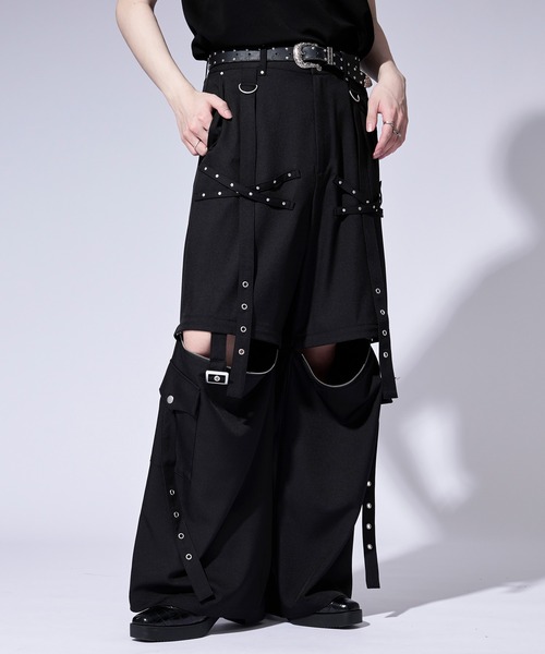 Ellno Loset（エルノロゼット） ワイドパンツ カーゴパンツ 「無味