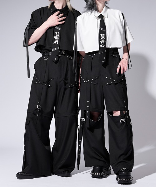 Ellno Loset（エルノロゼット） ワイドパンツ カーゴパンツ 「無味