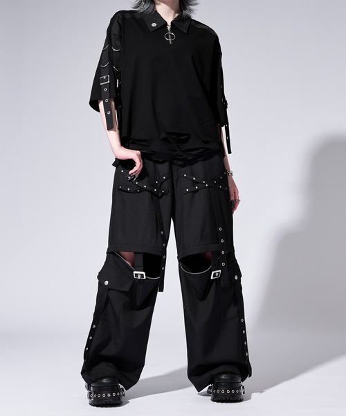 Ellno Loset（エルノロゼット） ワイドパンツ カーゴパンツ 「無味