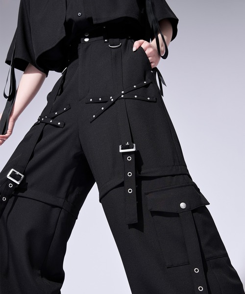Ellno Loset（エルノロゼット） ワイドパンツ カーゴパンツ 「無味