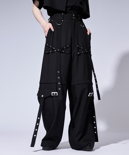 Ellno Loset（エルノロゼット） ワイドパンツ カーゴパンツ 「無味