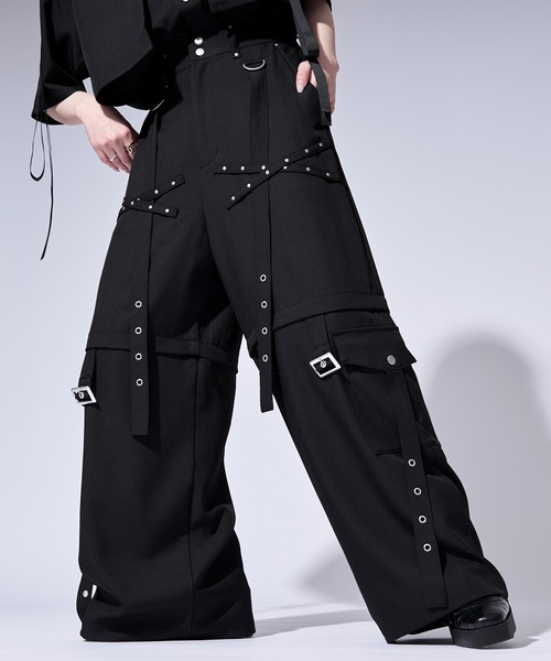 Ellno Loset（エルノロゼット） ワイドパンツ カーゴパンツ 「無味