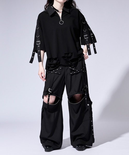 Ellno Loset（エルノロゼット） ワイドパンツ カーゴパンツ 「無味
