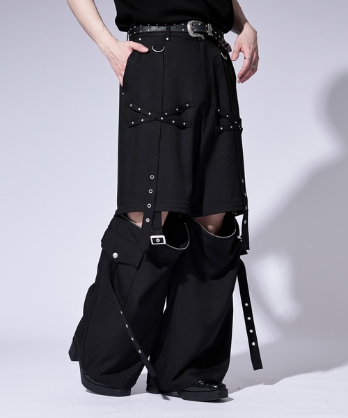 Ellno Loset（エルノロゼット） ワイドパンツ カーゴパンツ 「無味