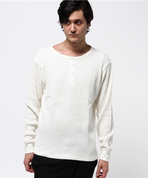 100%新品大人気 tシャツ PayPayモール店 - 通販 - PayPayモール Tシャツ ワッフルヘンリー長袖Tシャツ ZOZOTOWN SALE本物保証