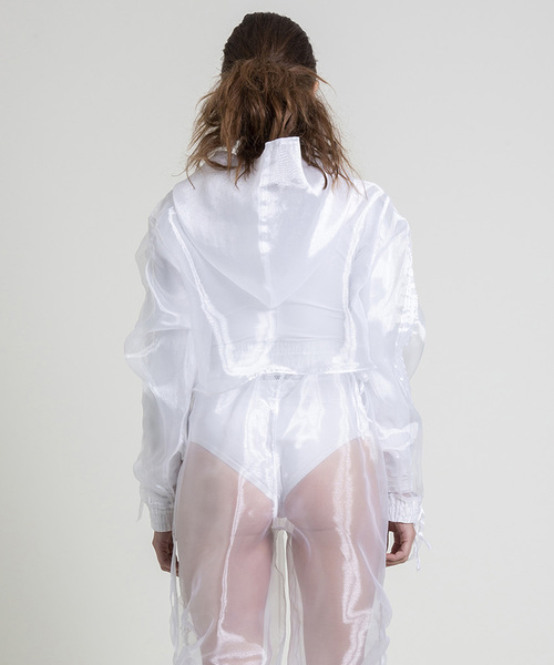 ブラウス シャツ The White Organza Hoodie（ホワイト オーガンザフーディー） レディースの画像