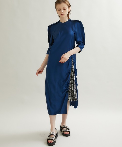 ワンピース Toga Pulla トーガプルラ アセテートサテンドレス Zozotown Paypayモール店 通販 Paypayモール