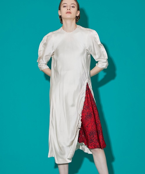 ワンピース Toga Pulla トーガプルラ アセテートサテンドレス Zozotown Paypayモール店 通販 Paypayモール