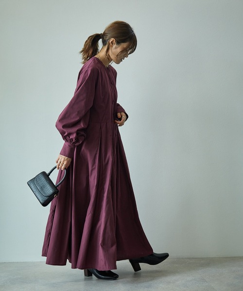 最安値限定SALE ワンピース シャツワンピース ボリュームスリーブサーキュラーフレアロング丈ワンピース ZOZOTOWN PayPayモール店 - 通販 - PayPayモール 定番新品