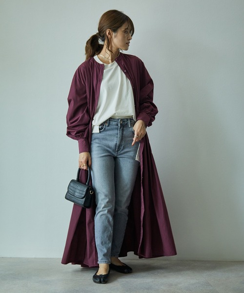 最安値限定SALE ワンピース シャツワンピース ボリュームスリーブサーキュラーフレアロング丈ワンピース ZOZOTOWN PayPayモール店 - 通販 - PayPayモール 定番新品