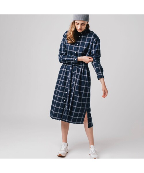 ワンピース シャツワンピース フランネルシャツドレス 6046 Zozotown Yahoo 店 通販 Yahoo ショッピング