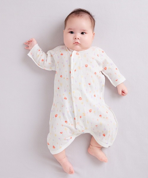 ベビー肌着・下着 mimi Combi mini ベビー肌着 ノースリーブワンタッチ短肌着2枚組