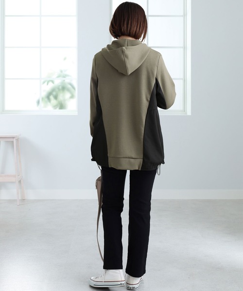 ルコック 異素材 切替 ダウンジャケット フード パーカー ゴルフ