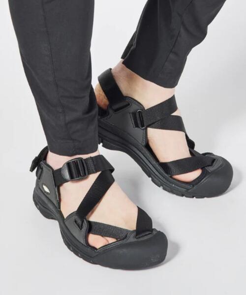 KEEN メッシュアッパー スポーツサンダル 黒【送料込み】 KEEN キーン UNEEK SNK SLIDE ユニーク SNKスライド スニーカー