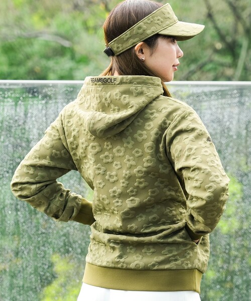 パーカー BEAMS GOLF ORANGE LABEL / フラワージャカード パーカー