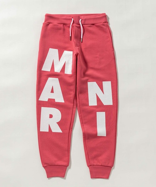 【国内発関税無】 MARNI キッズ ロゴ スウェット ジョガーパンツ 国内発関税無】 MARNI キッズ ロゴ ワイドスウェットパンツ 子供