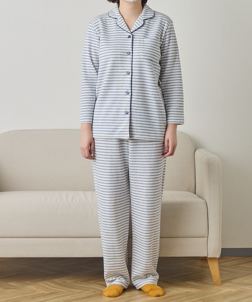 salle de bal（サルデバル） パジャマ ルームウェア 裏綿ミニキルト杢