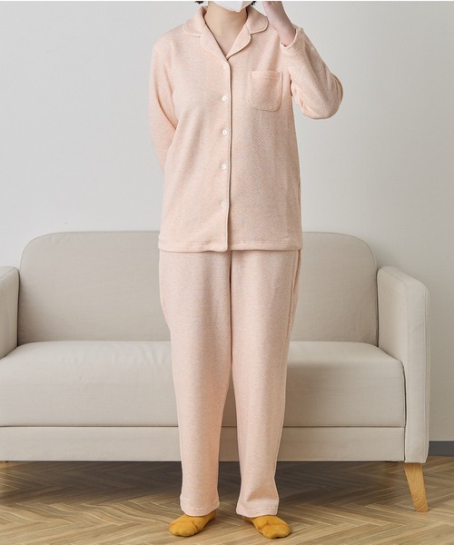 salle de bal（サルデバル） パジャマ ルームウェア 裏綿ミニキルト杢