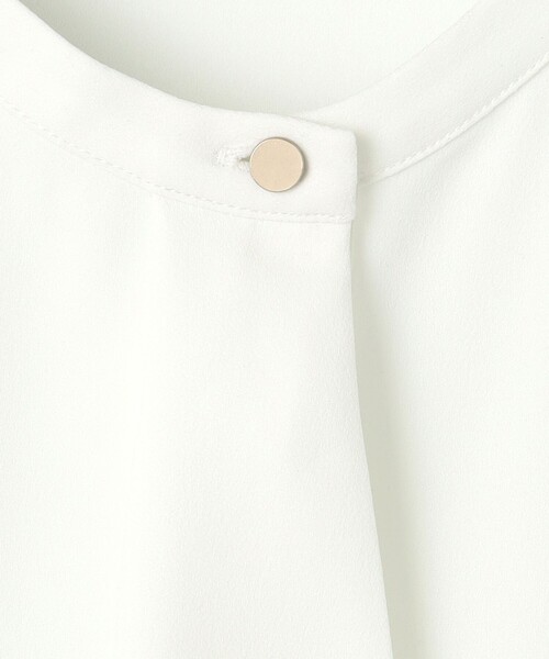 ANEI アーネイ/22AW 異素材切替え アシンメトリーシャツ ホワイト 3 580e31c006f17167444bc11fa455c8