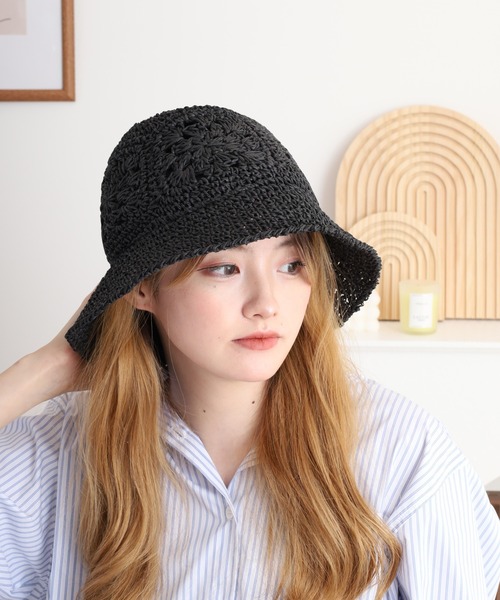 GREVI フラワーレースハット ベージュ UNISEX ブレードハット ベージュ 071789889