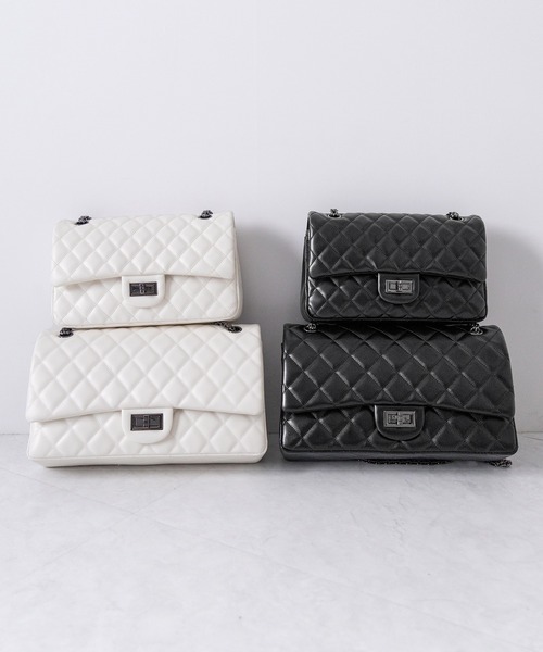 E/Mキルティングバッグ NEW IN｜2025 Autumn Collection 【EC先行販売】 上品なダイヤ