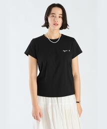 agnes b. tシャツ S179 TS BRANDO ロゴTシャツ レディース