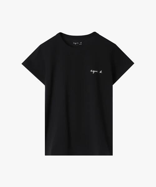 agnes b.（アニエスベー） tシャツ 半袖 ロゴ プリント コットン 半袖