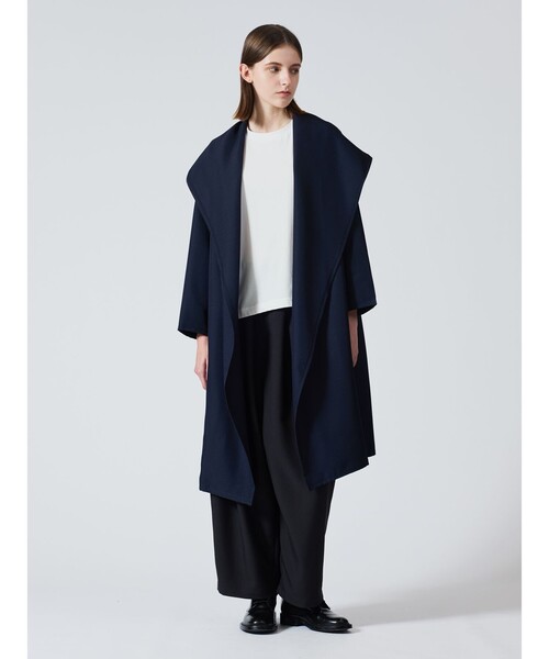 mizuiroind（ミズイロインド） アウター ドレープフードコート