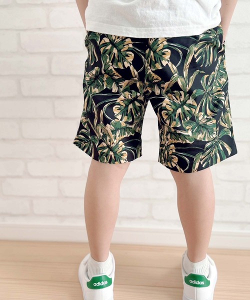 ZIーON パンツ 接触冷感 総柄アロハショートパンツ キッズ 子供