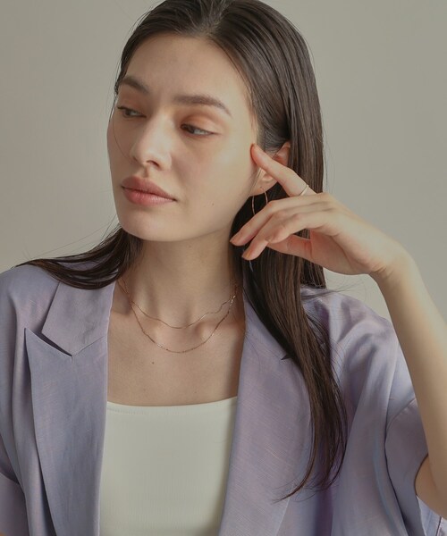 COCOSHNIK（ココシュニック） ネックレス K18フレスコフラットチェーン