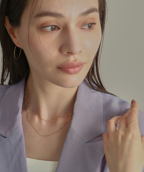 COCOSHNIK（ココシュニック） ネックレス K18フレスコフラットチェーン