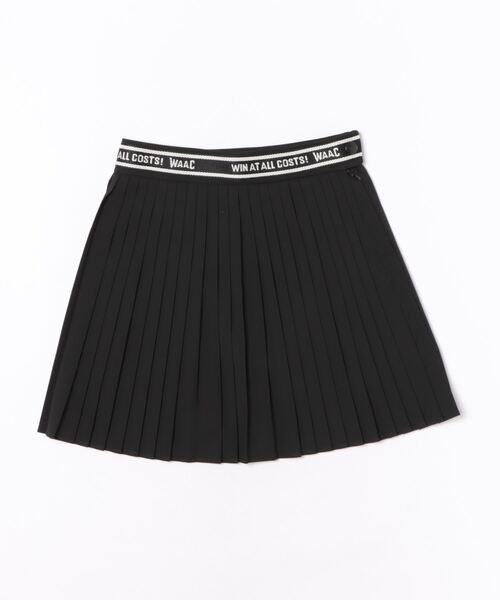 waac プリーツミニスカート WOMEN ESSENTIALプリーツスカート ブラック