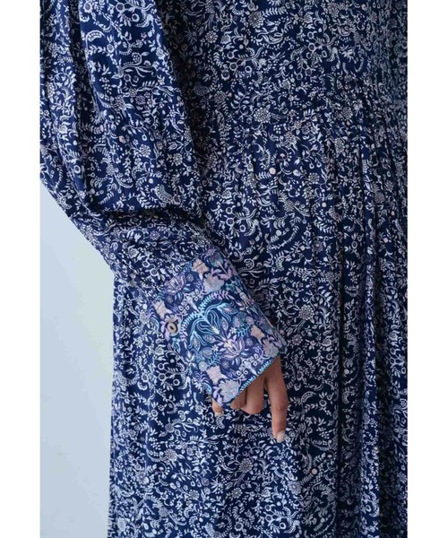 【美品】MEDE19F|MEDE INDIA COLLECTIONコットンドレス MEDE19F 〈MADE IN INDIA COLLECTION〉プリントコットンドレス