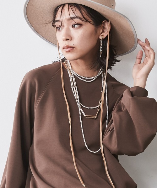 tシャツ  ダブルジャージパフスリーブカットソー 「大きいサイズ有」シックスタイル　 レディース