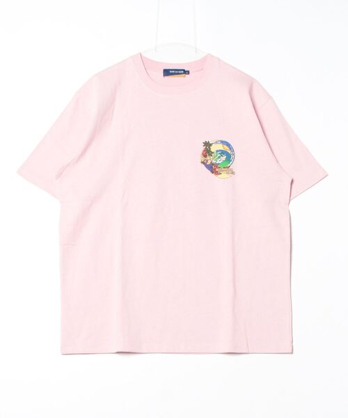 ALBEROBELLA 魚柄 ピンク Tシャツ 9401CT002251S08.jpg