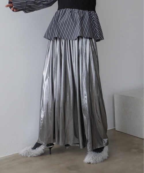 パンツ メタリックワイドパンツ レディース | ブランド登録なし | 05
